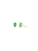 0.26ct Emerald 18K Gold Dainty Stud Earrings sold by Wish Fine Jewelry