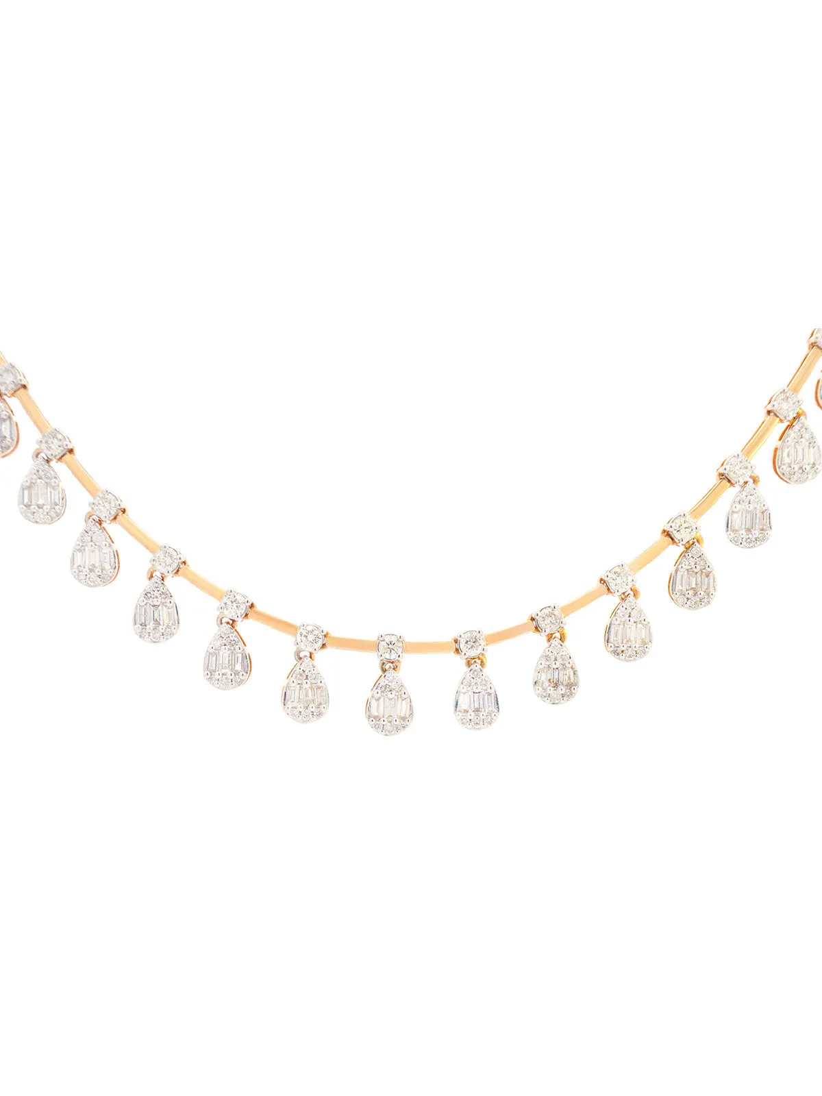 5.01ct Diamond 14K Gold Floating Necklace sold by Wish Fine Jewelry