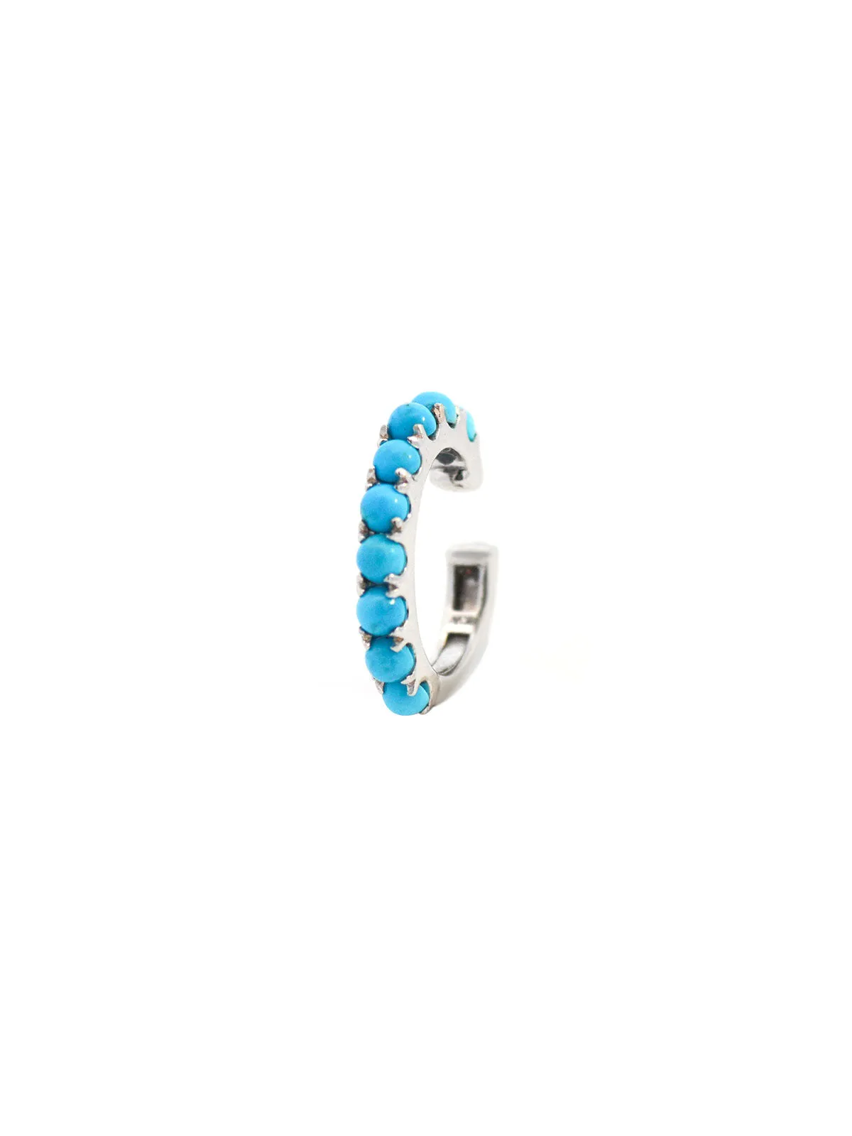 0.62ct Turquoise 18K Gold Ear Cuff sold by Wish Fine Jewelry product image thumbnail 2