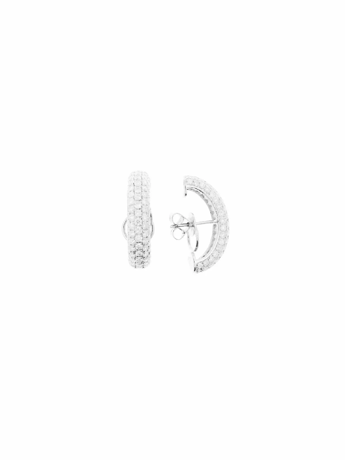 2.76ct Diamond 18K Gold Suspender Bar Earrings sold by Wish Fine Jewelry