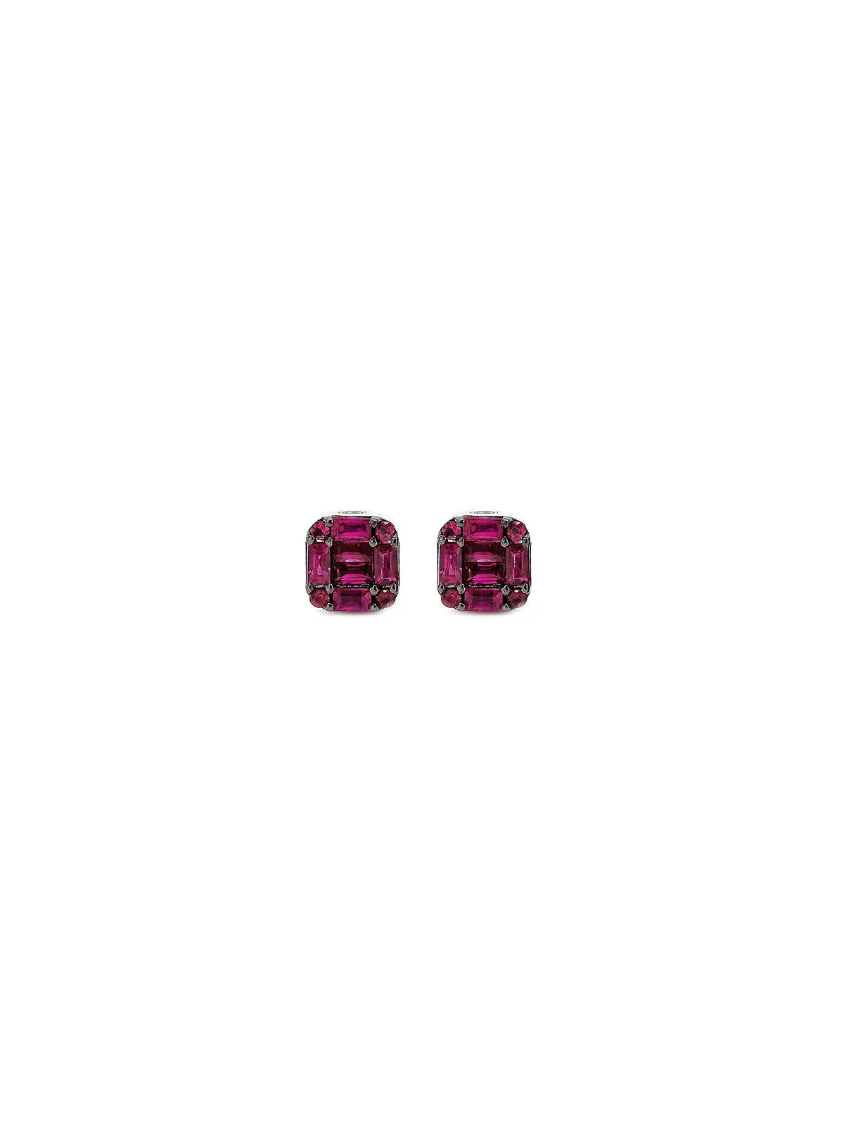 0.71ct Ruby 18K Gold Dainty Baguette Set Stud Earrings sold by Wish Fine Jewelry