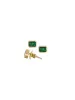 1.19ct Emerald 14K Gold Dainty Bezel Earrings sold by Wish Fine Jewelry