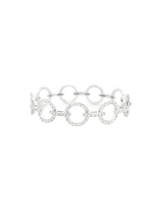 3.09ct Diamond 18K Gold Multi Circle Bangle Bracelet sold by Wish Fine Jewelry