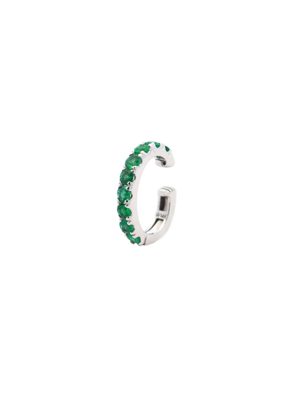 0.56ct Emerald 14K Gold Ear Cuff sold by Wish Fine Jewelry