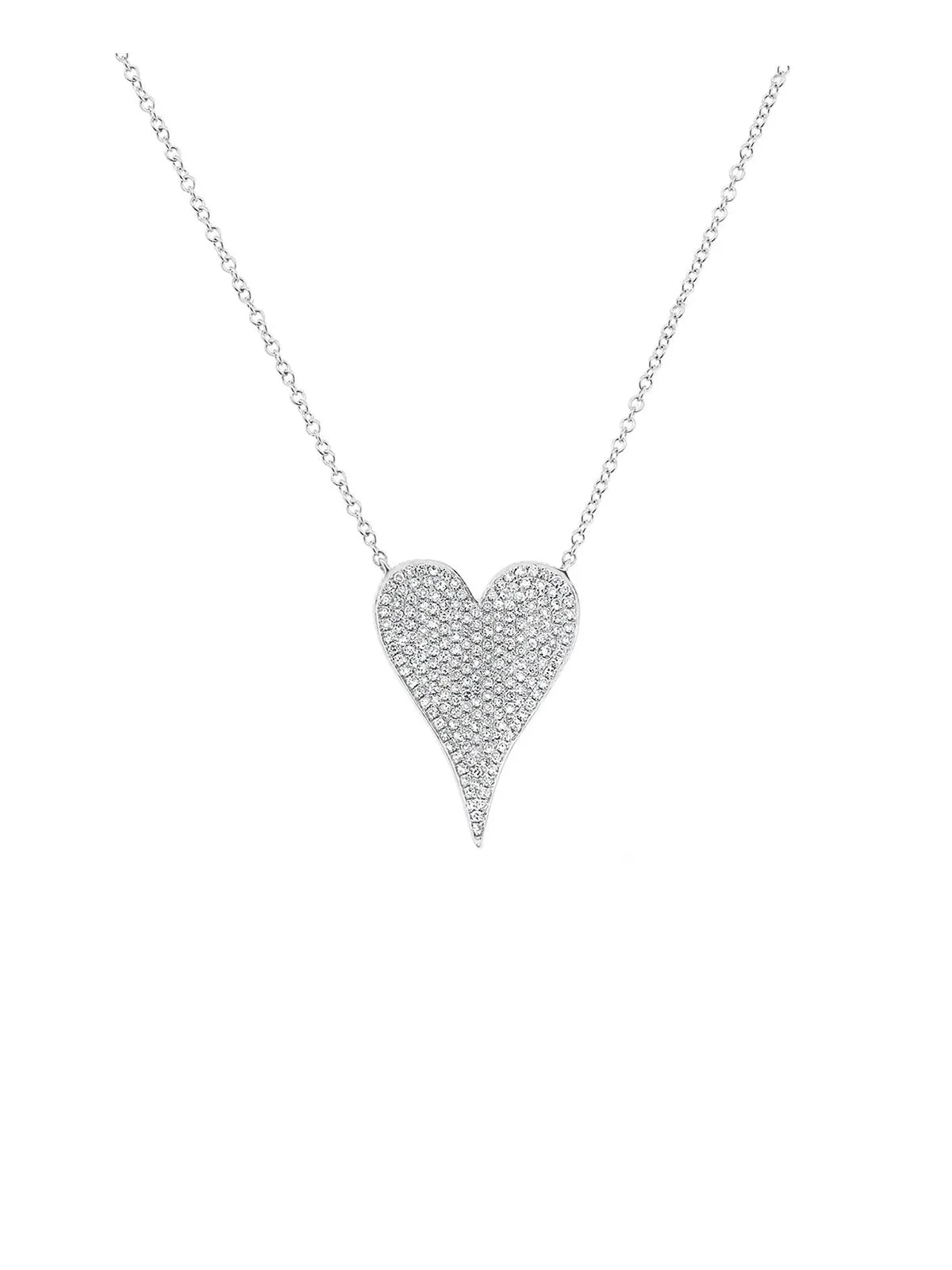 2.0ct Diamond 14K Gold Heart Necklace sold by Wish Fine Jewelry product image thumbnail 2