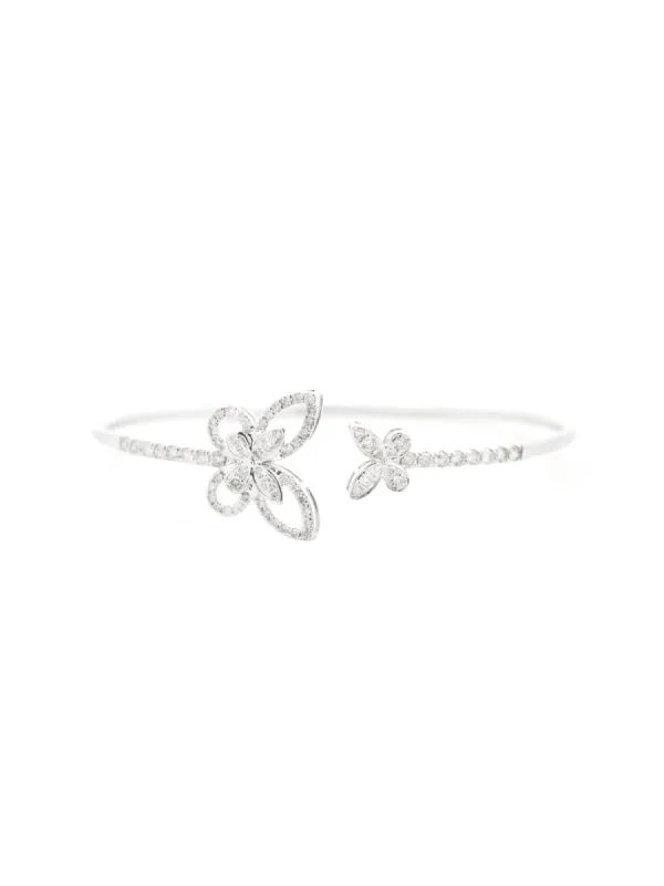 0.95ct Diamond 18K Gold Butterfly Cuff Bracelet sold by Wish Fine Jewelry