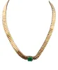4.9ct Emerald 14K Gold Link Choker Necklace sold by Wish Fine Jewelry