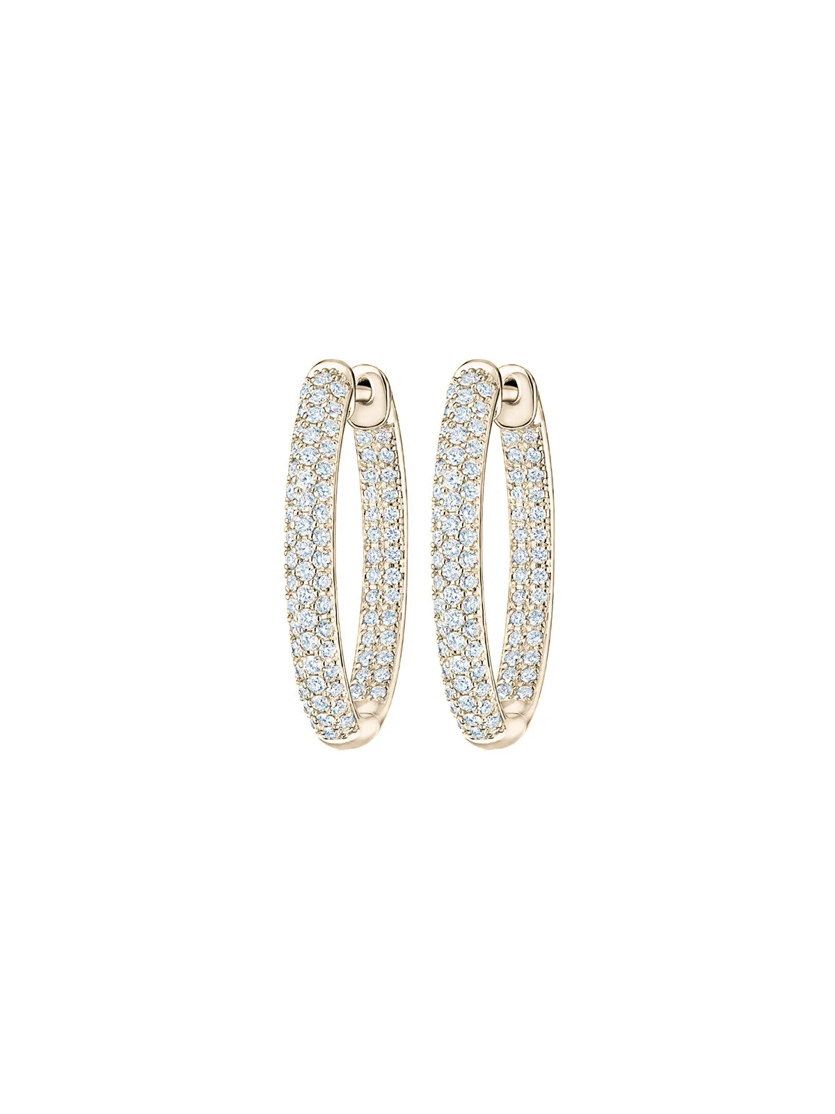 2.36ct Diamond 18K Gold Inside Outside Hoop Earrings sold by Wish Fine Jewelry