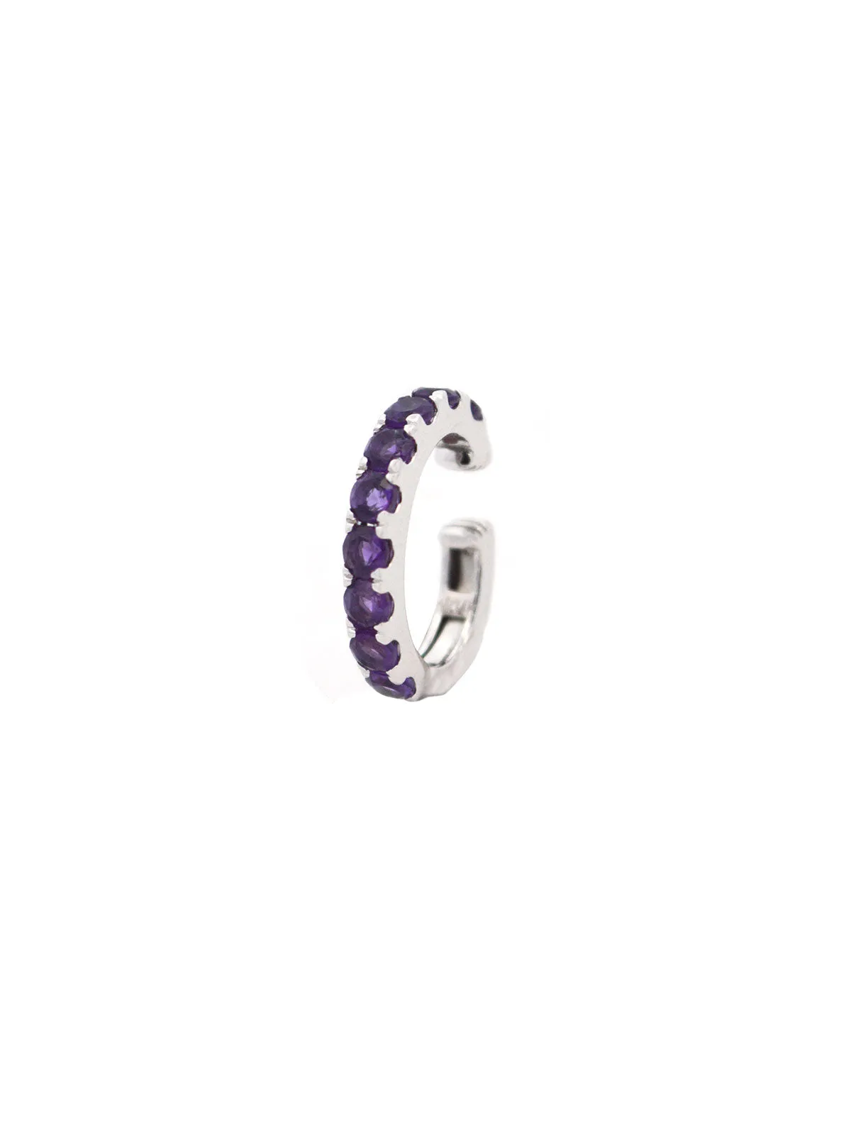 0.54ct Amethyst Ear Cuff in 14K White Gold sold by Wish Fine Jewelry