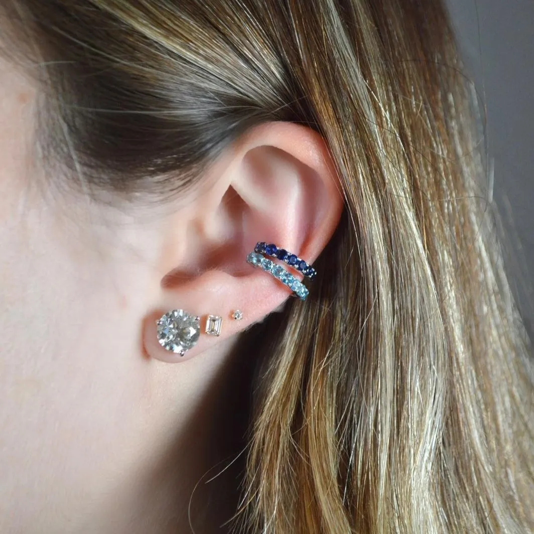 0.54ct Amethyst Ear Cuff in 14K White Gold sold by Wish Fine Jewelry product image thumbnail 2