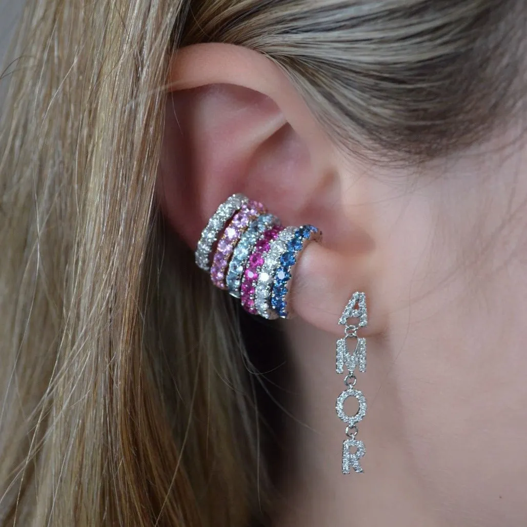 0.73ct Dark Blue Sapphire 14K Gold Ear Cuff sold by Wish Fine Jewelry product image thumbnail 3