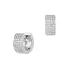 0.58ct Diamond 18K Gold Dome Hoop Earrings sold by Wish Fine Jewelry