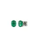 2.72ct Emerald 18K Gold Oval Stud Earrings sold by Wish Fine Jewelry