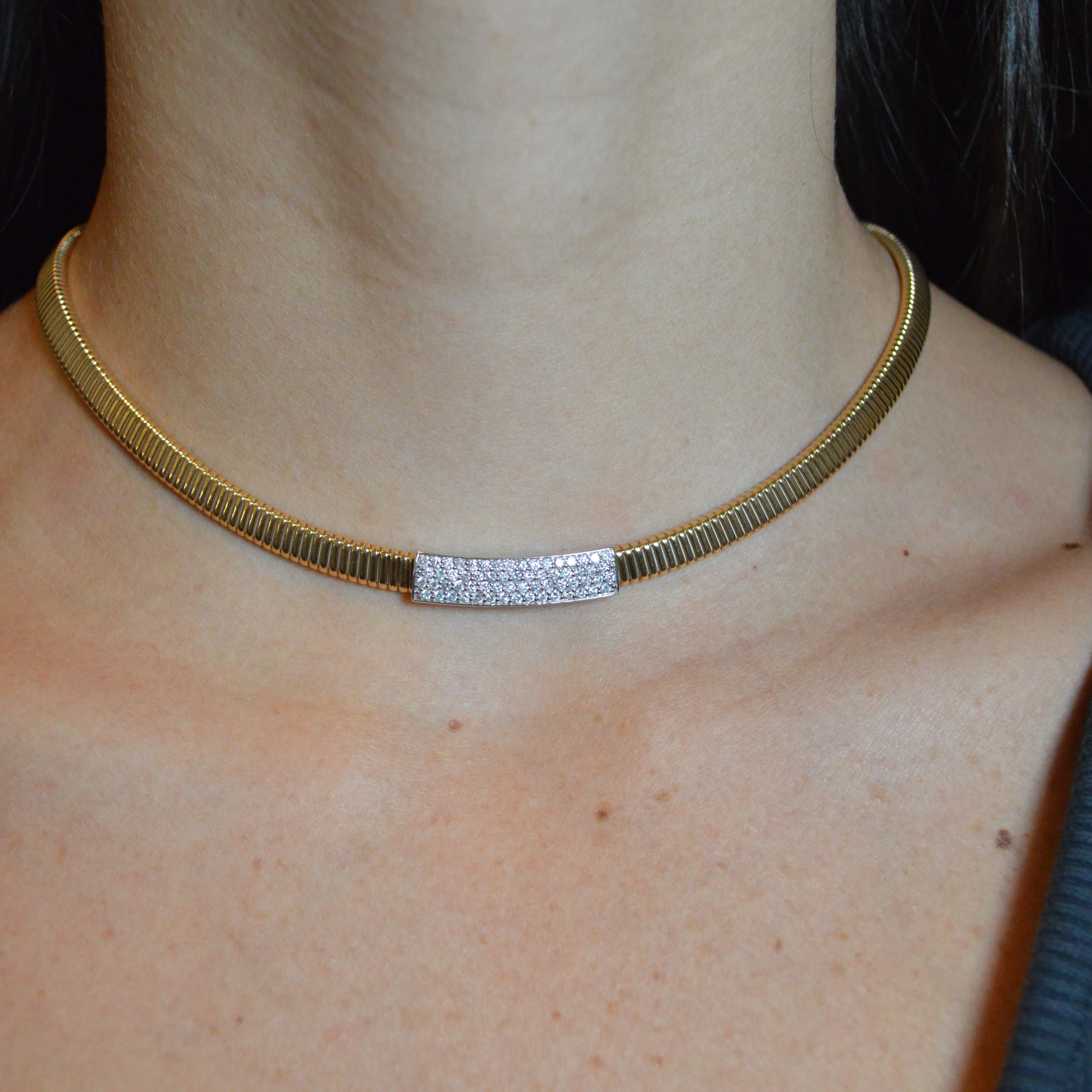 0.30ct Diamond 18K Italian Gold Necklace sold by Wish Fine Jewelry product image thumbnail 2