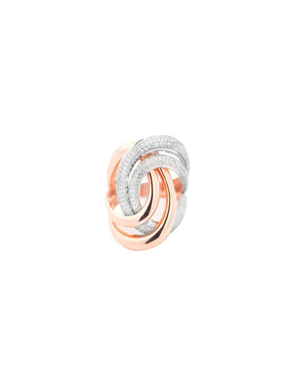 1.36ct Diamond 14K Gold Crossover Ring sold by Wish Fine Jewelry