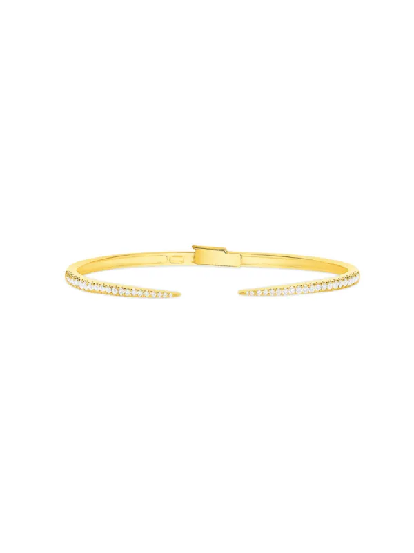 0.47ct Diamond 14K Gold Open Cuff Bracelet sold by Wish Fine Jewelry
