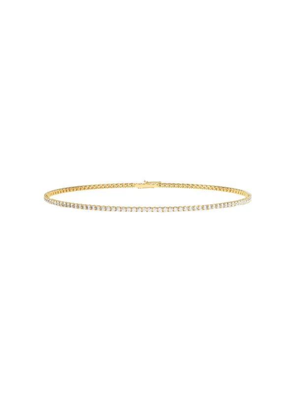 1.00ct Diamond 14K Gold Dainty Tennis Bracelet sold by Wish Fine Jewelry