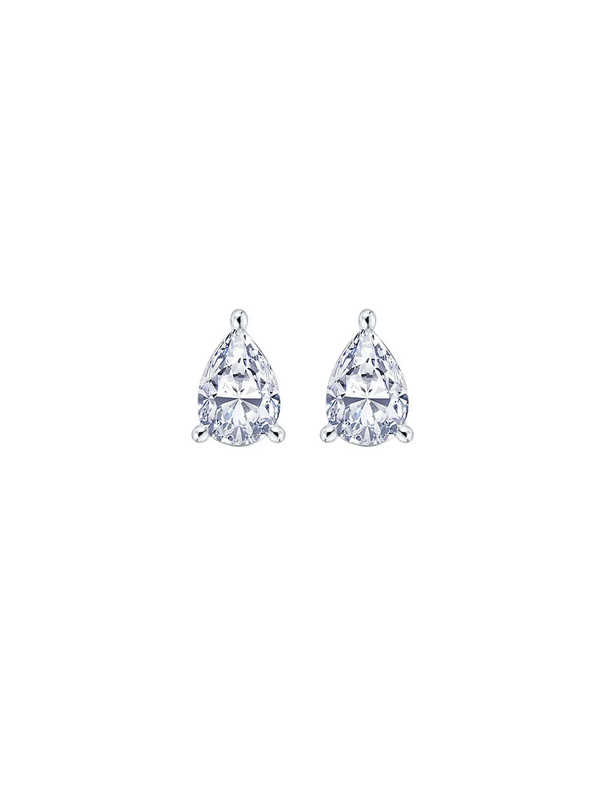 2.05ct/ 3.00ct/ 4.04ct Diamond 18K Gold Pear Shaped Stud Earrings sold by Wish Fine Jewelry product image thumbnail 3