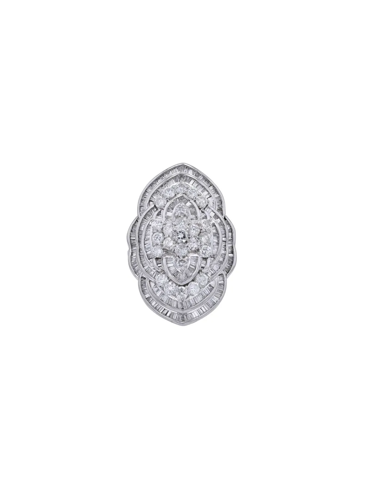 5.00ct Diamond Platinum Cocktail Ring sold by Wish Fine Jewelry