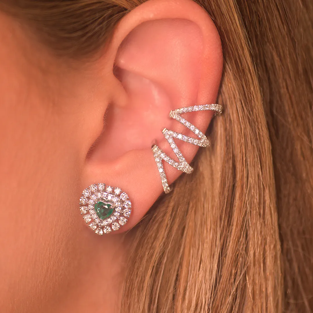 0.58ct Diamond 18K Gold Statement Ear Cuff sold by Wish Fine Jewelry product image thumbnail 2