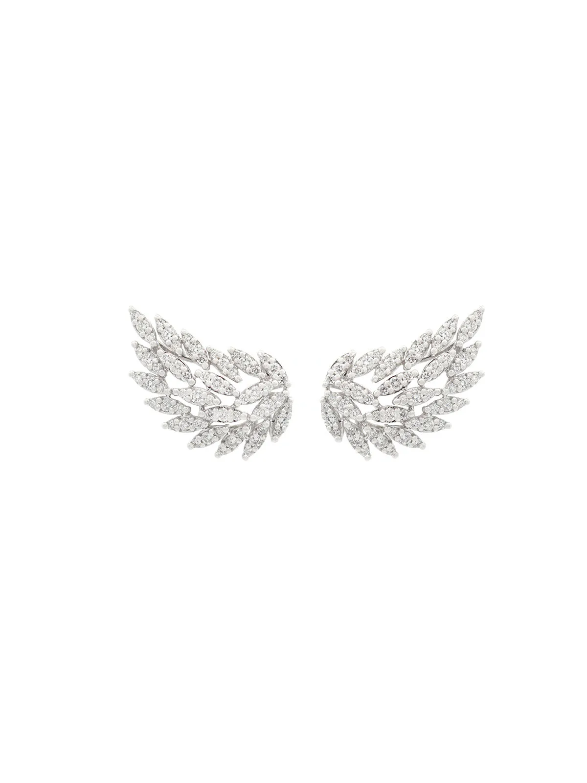 1.06ct Diamond 18K Gold Wing Climber Earrings sold by Wish Fine Jewelry