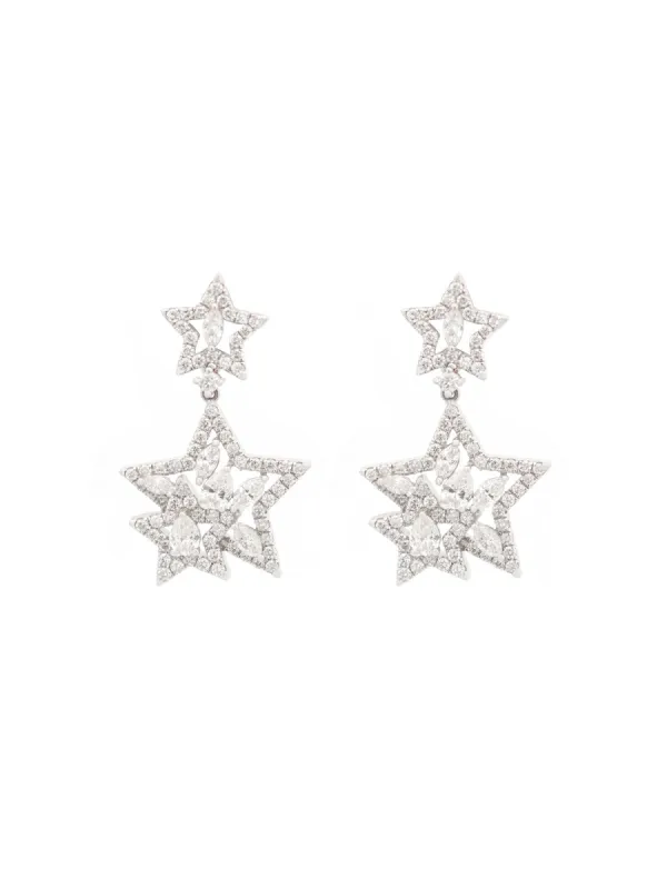 0.96ct Diamond 18K Gold Statement Star Earrings sold by Wish Fine Jewelry