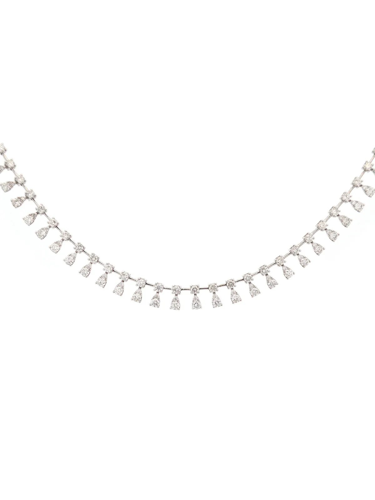 4.00ct Diamond 18K Gold Floating Tennis Necklace sold by Wish Fine Jewelry