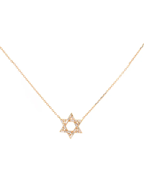0.20ct Diamond 18K Gold Star of David Necklace sold by Wish Fine Jewelry