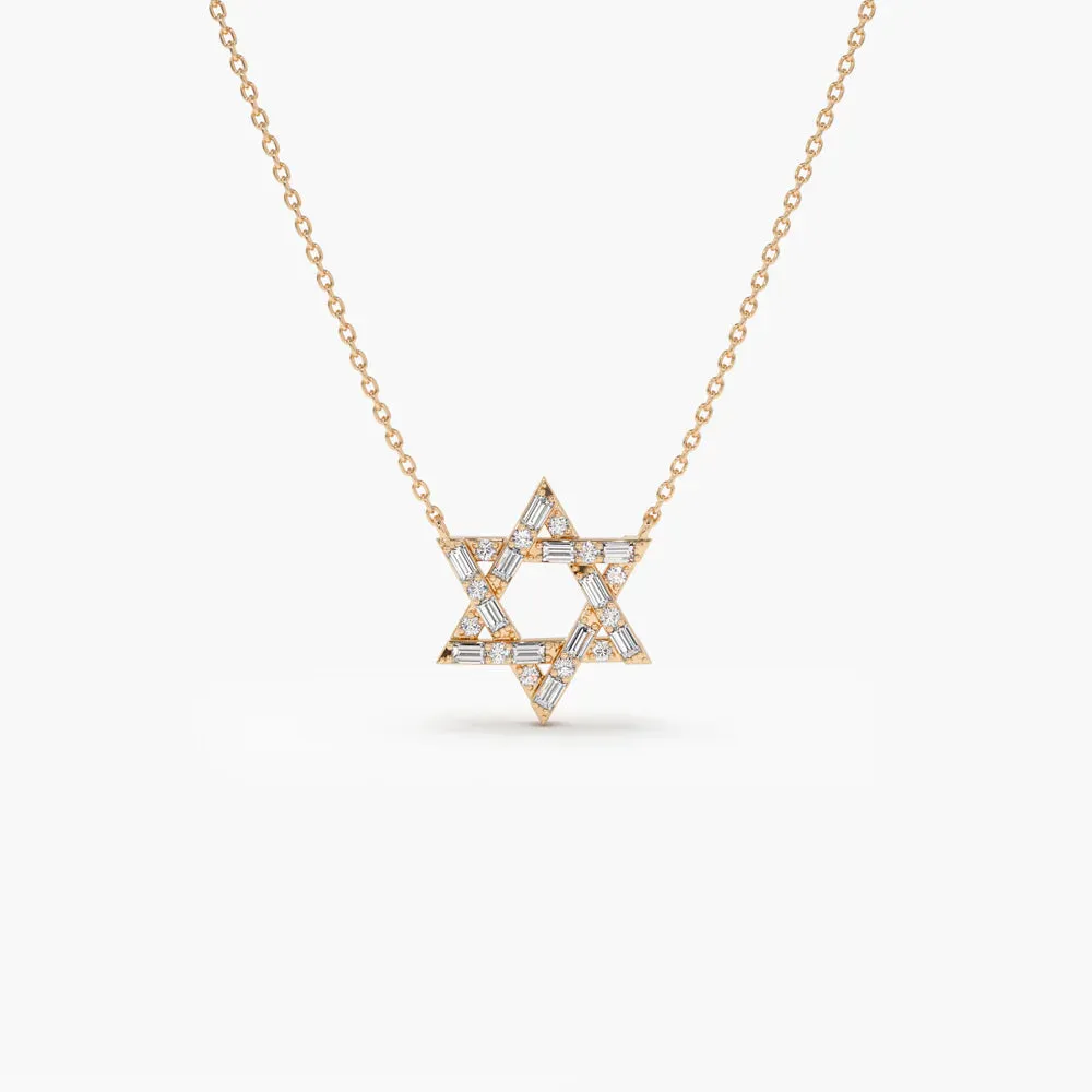 0.20ct Diamond 18K Gold Star of David Necklace sold by Wish Fine Jewelry product image thumbnail 2