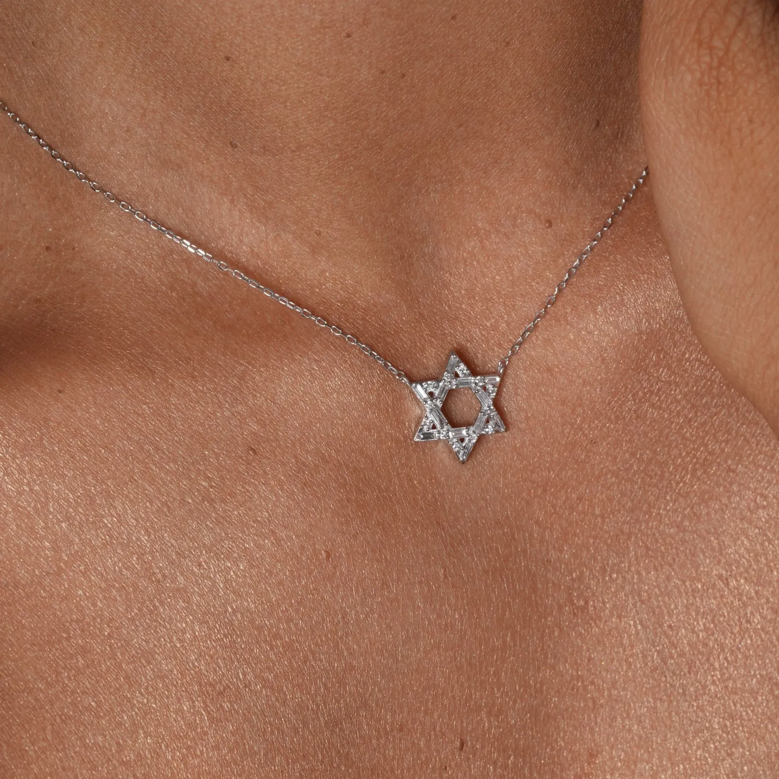 0.20ct Diamond 18K Gold Star of David Necklace sold by Wish Fine Jewelry product image thumbnail 4