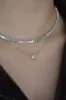 15.50ct Diamond 14K Gold Emerald Cut Tennis Necklace sold by Wish Fine Jewelry