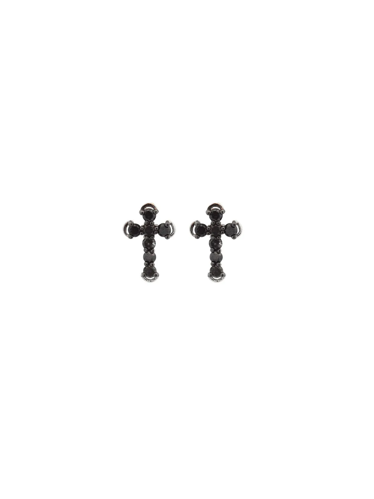 0.34ct Sapphire 18K Gold Cross Stud Earrings sold by Wish Fine Jewelry