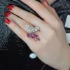 4.15ct Diamond Ruby  18K Gold Bypass Ring sold by Wish Fine Jewelry