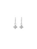 0.50ct Diamond 14K Gold Flower Dangle Drop Huggie Hoop Earrings sold by Wish Fine Jewelry