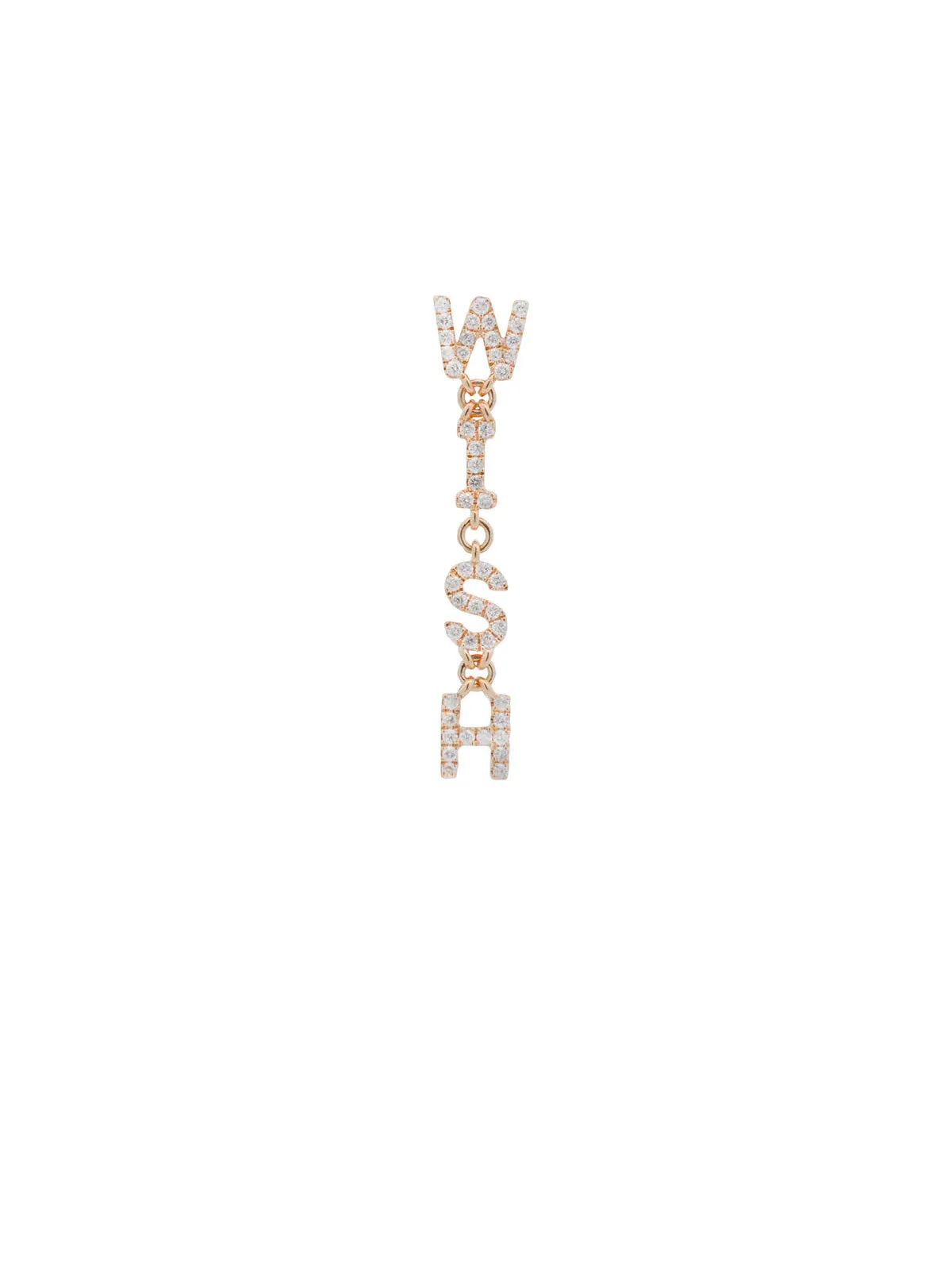 0.23ct Diamond 18K Gold Wish Single Dangle Drop Earrings sold by Wish Fine Jewelry