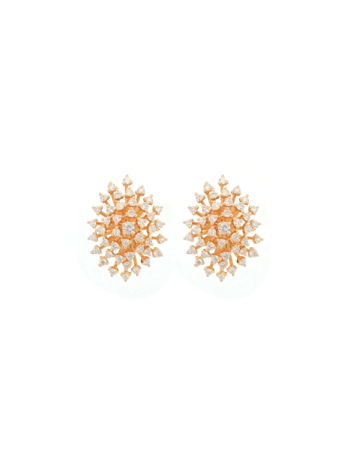 0.86ct Diamond 18K Gold Starburst Earrings sold by Wish Fine Jewelry