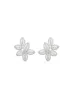 2.04ct Diamond 18K Gold Cluster Leaf Earrings sold by Wish Fine Jewelry