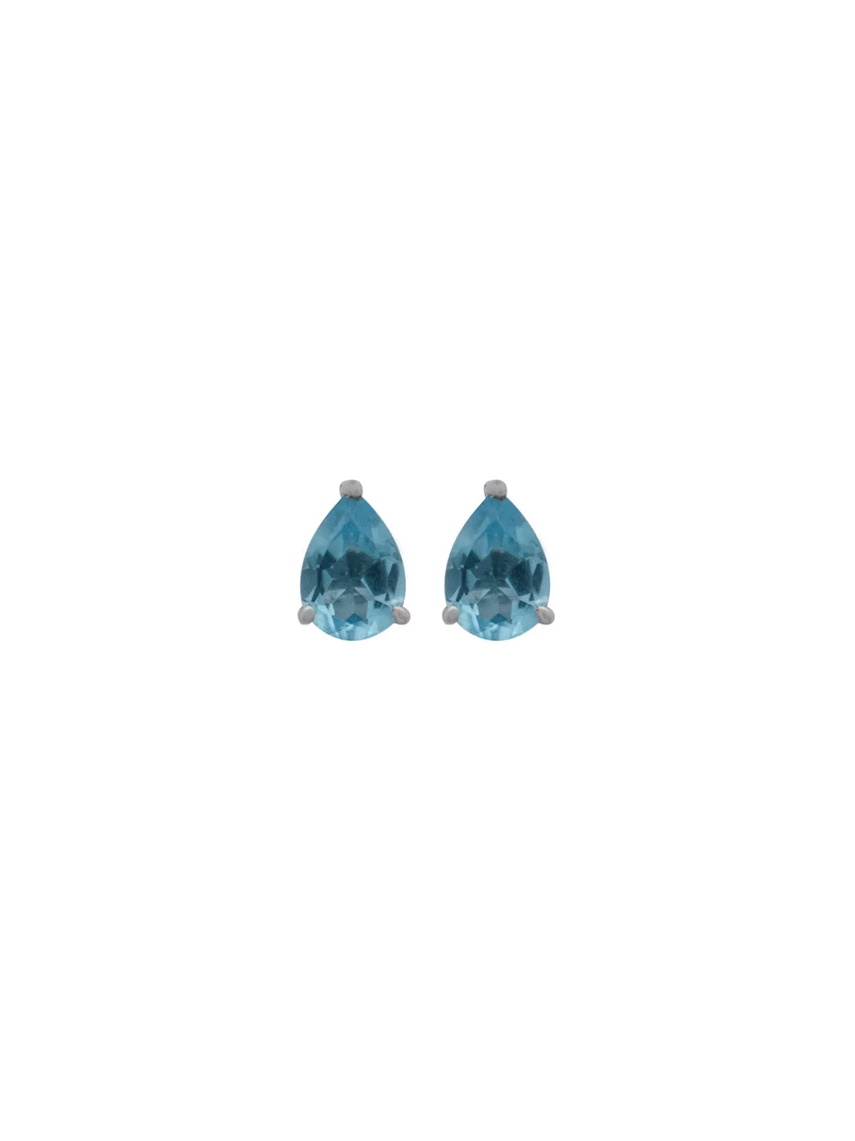 1.50ct Blue Topaz 14K Gold Stud Earrings sold by Wish Fine Jewelry