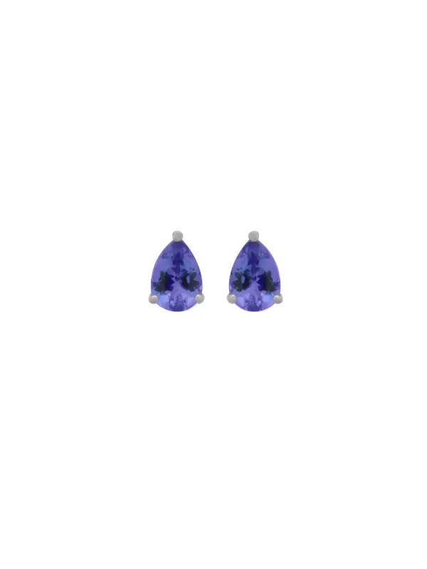 1.40ct Tanzanite 14K Gold Pear Stud Earrings sold by Wish Fine Jewelry