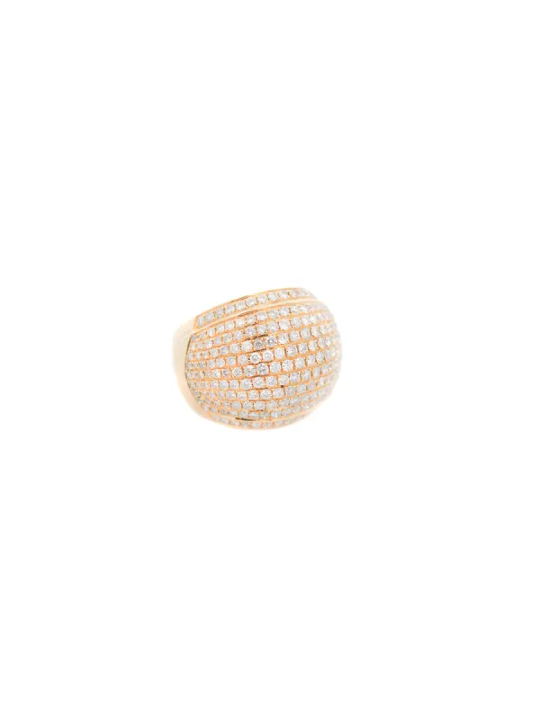 2.15ct Diamond 18K Gold Pave Dome Ring sold by Wish Fine Jewelry