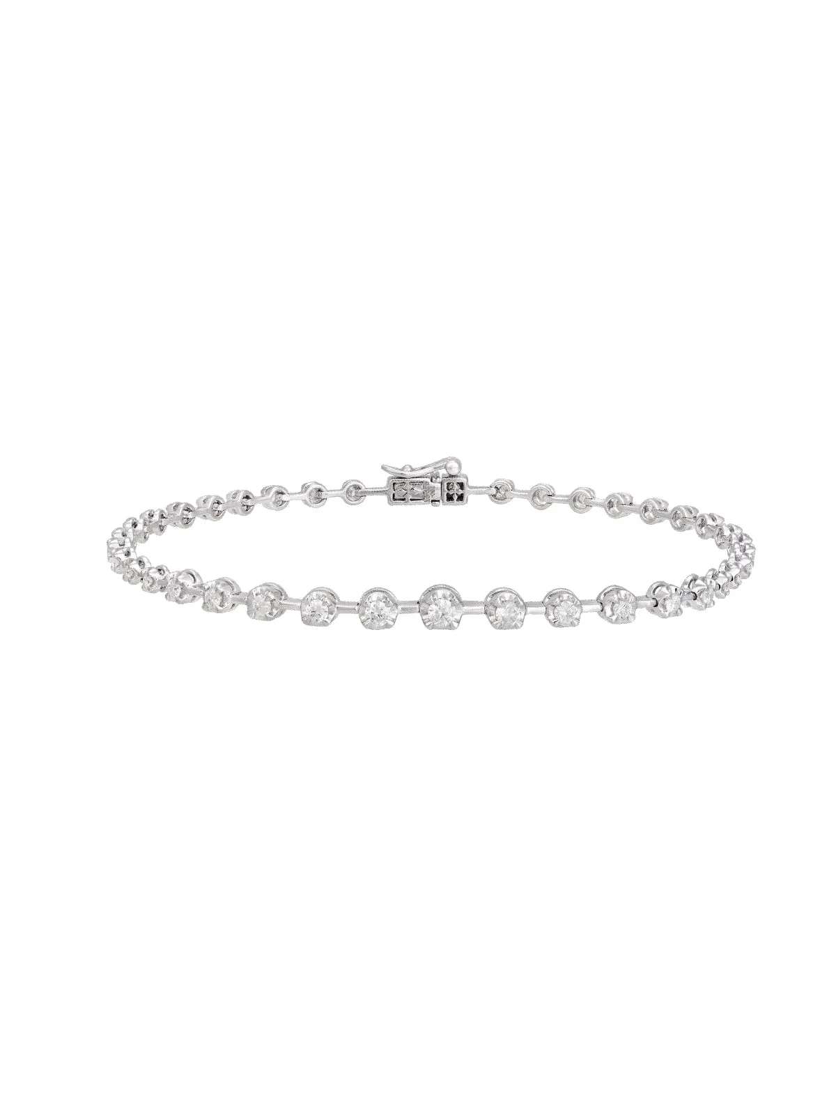 0.60ct Diamond 18K Gold Graduated Tennis Bracelet sold by Wish Fine Jewelry