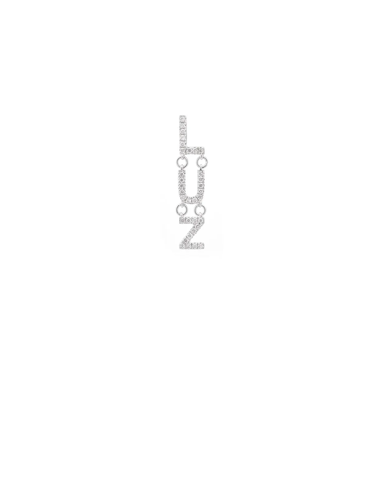 0.14ct Diamond 18K White Gold Luz Single Dangle Drop Earring sold by Wish Fine Jewelry