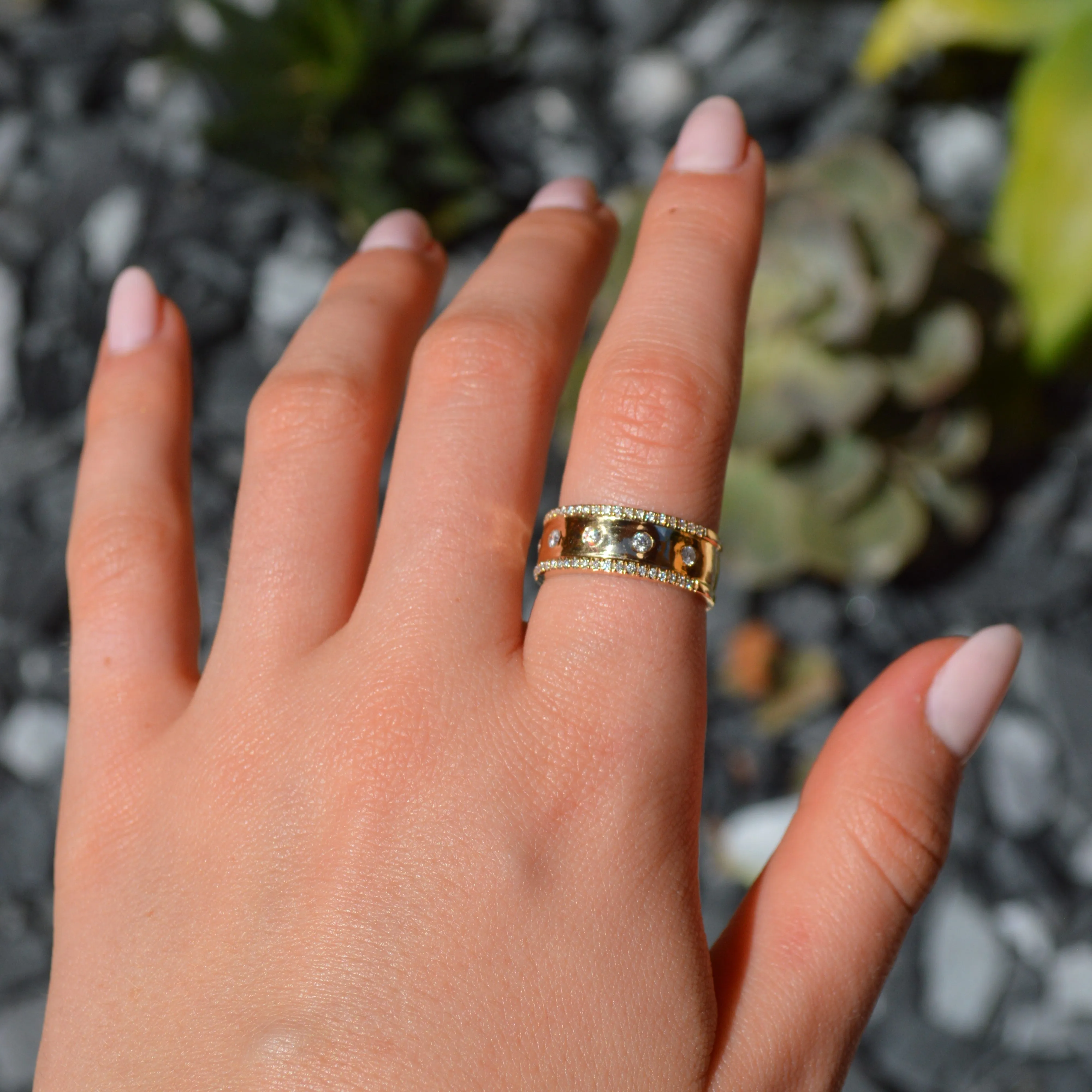 0.36ct Diamond 14K Gold Flush Band Ring sold by Wish Fine Jewelry product image thumbnail 2