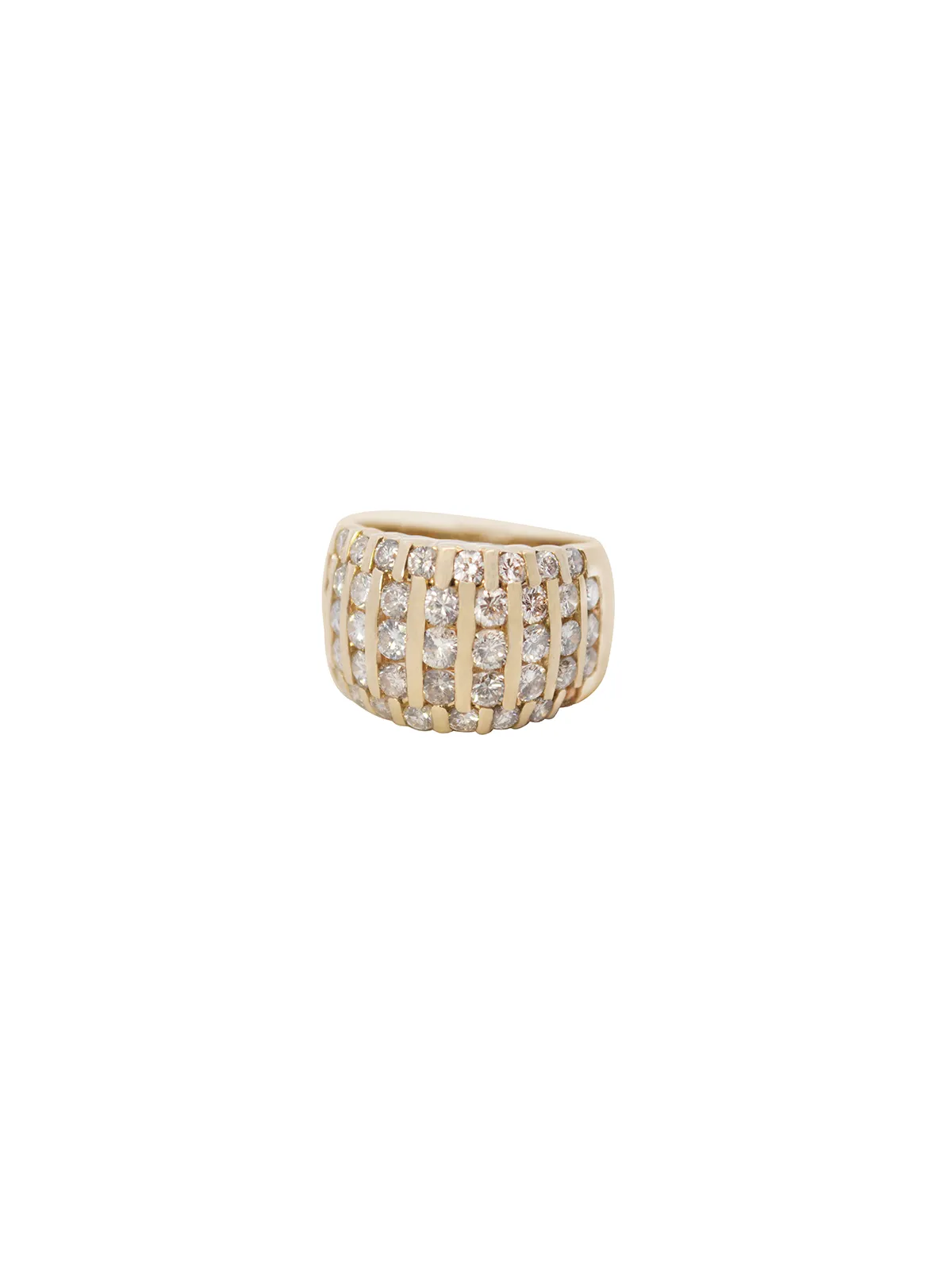 2.75ct Diamond 14K Gold Multi Row Ring sold by Wish Fine Jewelry