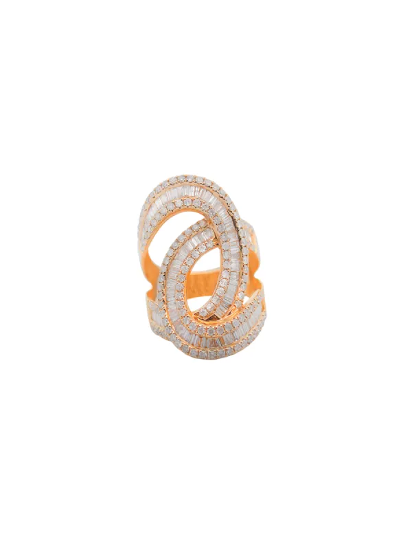 2.37ct Diamond 14K Gold Long Cocktail Ring sold by Wish Fine Jewelry