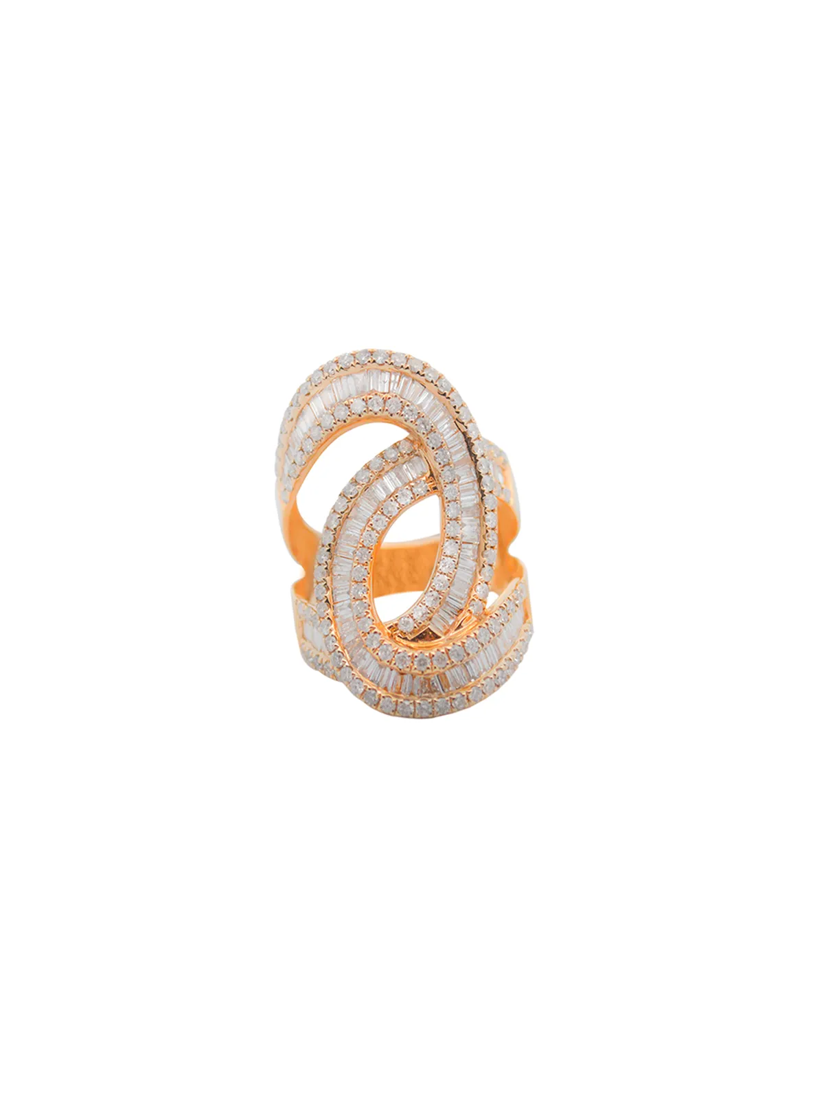 2.37ct Diamond 14K Gold Long Cocktail Ring sold by Wish Fine Jewelry