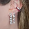 0.56ct Diamond 18K Gold Cluster Ear Cuff sold by Wish Fine Jewelry
