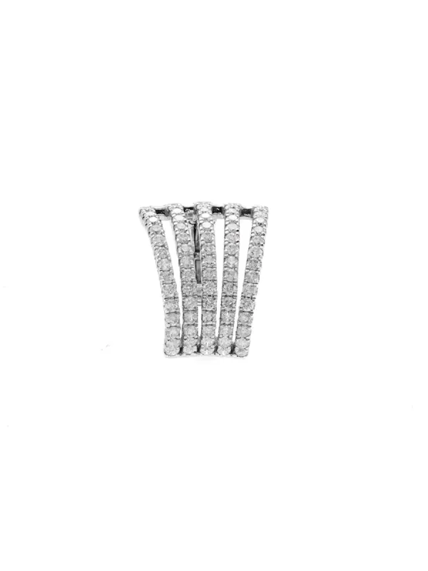 0.95ct Diamond 18K Gold Five Row Ear Cuff sold by Wish Fine Jewelry