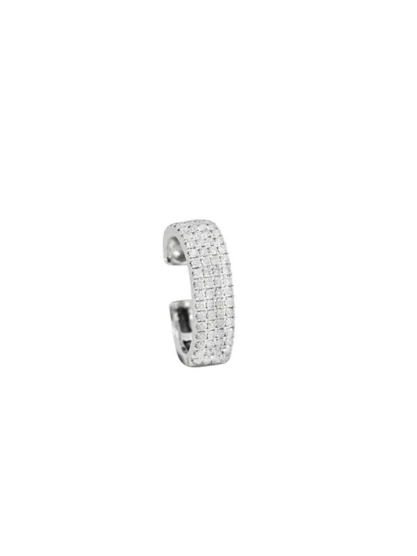 0.35ct Diamond 18K Gold Multi Row Pave Ear Cuff sold by Wish Fine Jewelry