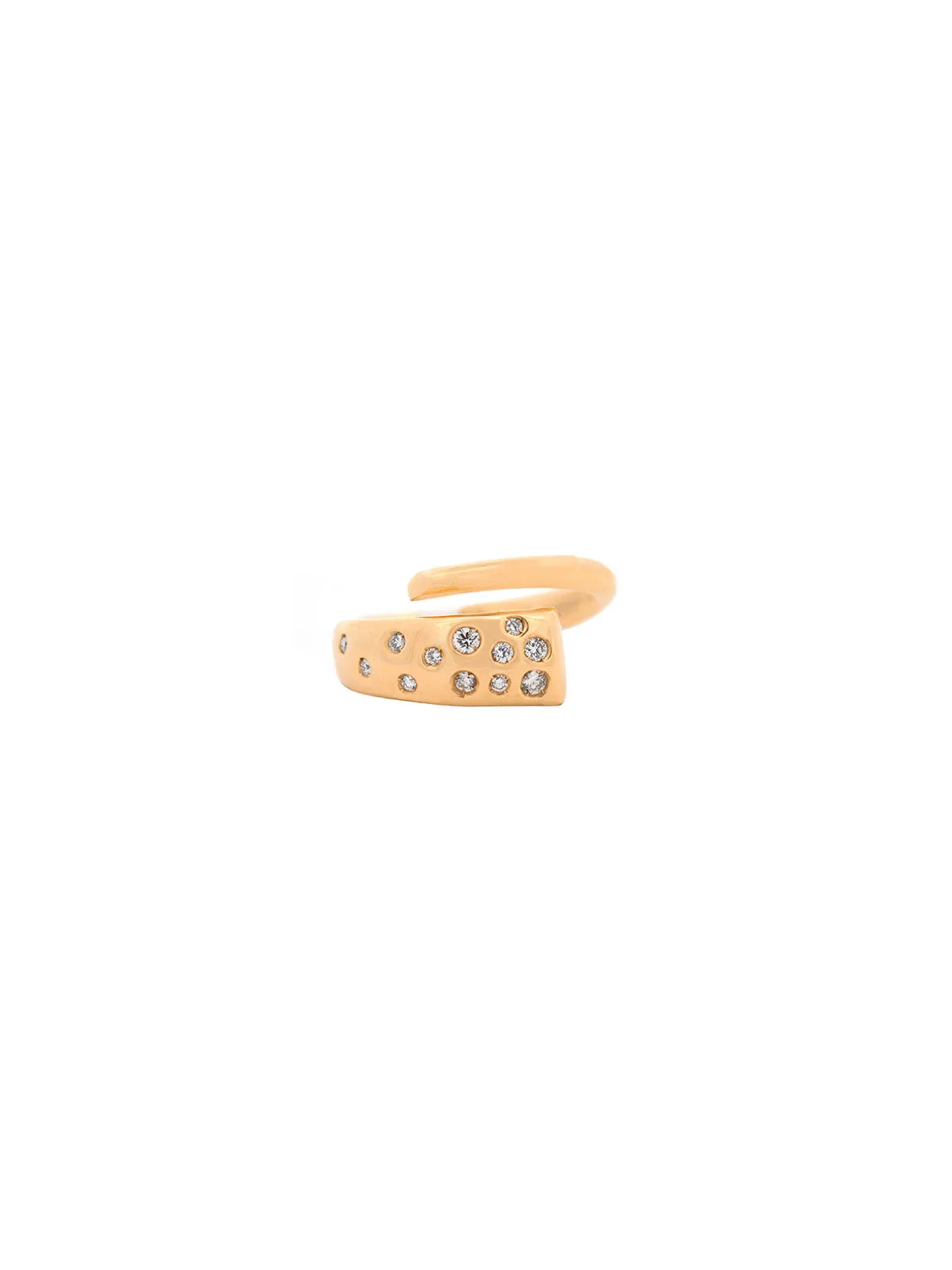 0.20ct Diamond 14K Gold Bypass Ring sold by Wish Fine Jewelry